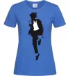 Жіноча футболка MICHAEL JACKSON HAT Яскраво-синій фото