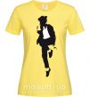Жіноча футболка MICHAEL JACKSON HAT Лимонний фото