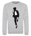 Свитшот MICHAEL JACKSON HAT Серый меланж фото