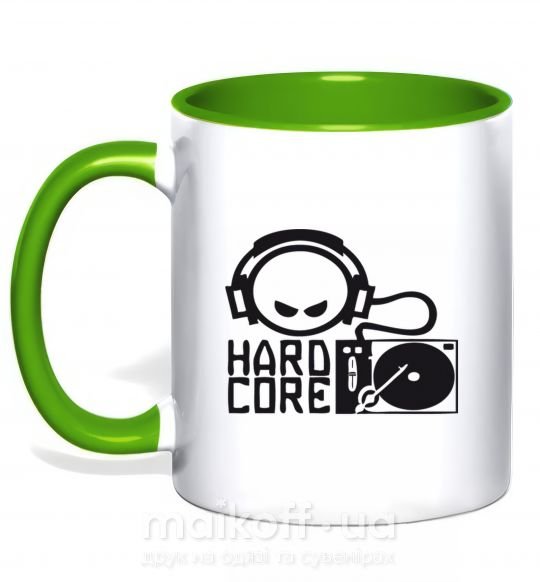 Чашка с цветной ручкой HARD CORE Зеленый фото