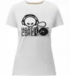 Женская премиум футболка HARD CORE Белый фото