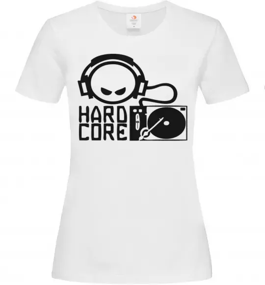 Женская футболка HARD CORE Белый фото