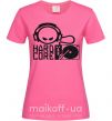 Жіноча футболка HARD CORE Яскраво-рожевий фото