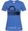 Женская футболка HARD CORE Ярко-синий фото