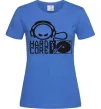 Женская футболка HARD CORE Ярко-синий фото