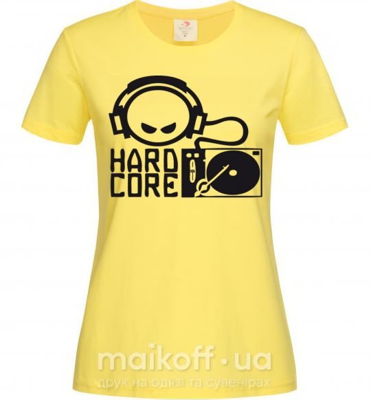 Женская футболка HARD CORE Лимонный фото
