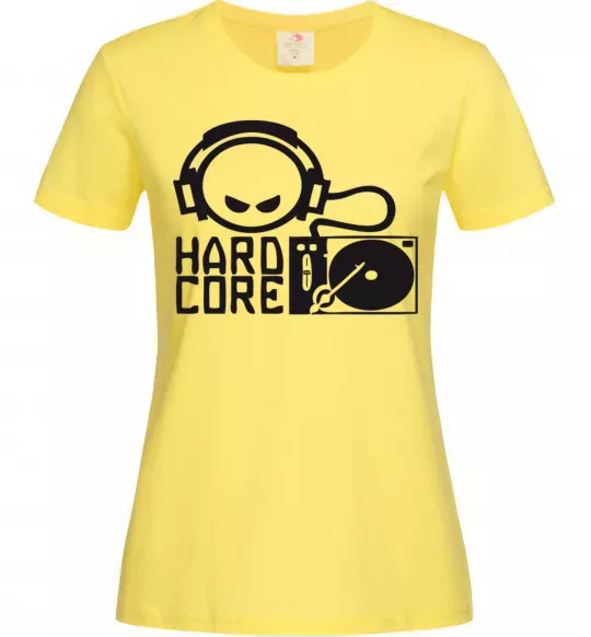 Женская футболка HARD CORE Лимонный фото