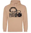 Чоловіча толстовка (худі) HARD CORE Пісочний фото