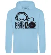 Мужская толстовка (худи) HARD CORE Голубой фото