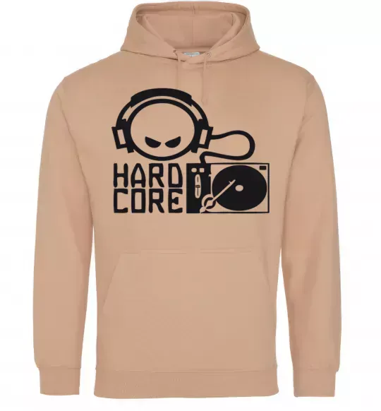 Жіноча толстовка (худі) HARD CORE Пісочний фото