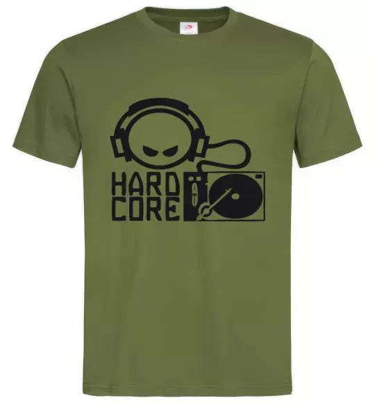 Мужская футболка HARD CORE Оливковый фото