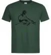 Мужская футболка DJ за пультом Темно-зеленый фото