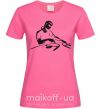 Женская футболка DJ за пультом Ярко-розовый фото
