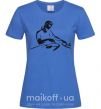 Жіноча футболка DJ за пультом Яскраво-синій фото