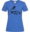 Жіноча футболка DJ за пультом Яскраво-синій фото