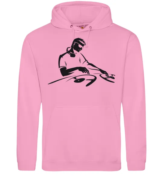 Женская толстовка (худи) DJ за пультом Розовый фото