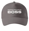 Кепка Називайте мене просто Boss Серый фото