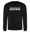 Свитшот Називайте мене просто Boss Черный фото