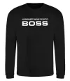 Свитшот Називайте мене просто Boss Черный фото