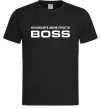 Мужская футболка Називайте мене просто Boss Черный фото