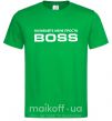 Чоловіча футболка Називайте мене просто Boss Зелений фото