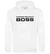 Жіноча толстовка (худі) Називайте мене просто Boss Білий Жіноча толстовка (худі) Називайте мене просто Boss Білий фото