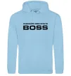 Жіноча толстовка (худі) Називайте мене просто Boss Блакитний фото