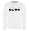 Свитшот Називайте мене просто Boss Белый фото