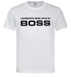 Мужская футболка Називайте мене просто Boss Белый фото