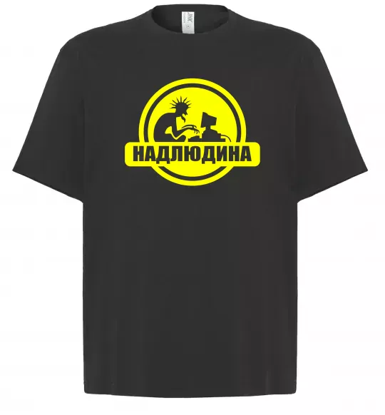 Футболка Оверсайз Надлюдина Чорний фото