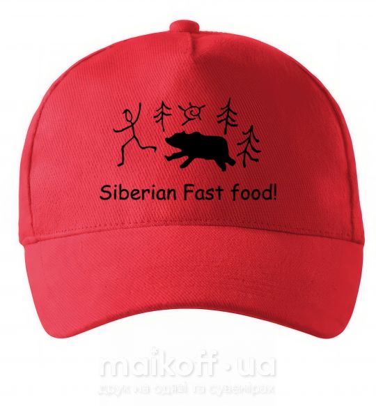Кепка SIBERIAN FAST FOOD Червоний фото
