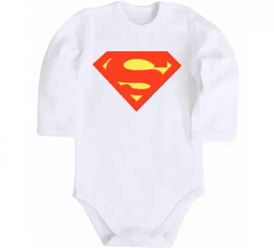 Детский боди SUPERMAN Original Белый фото