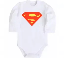 Детский боди SUPERMAN Original Белый фото