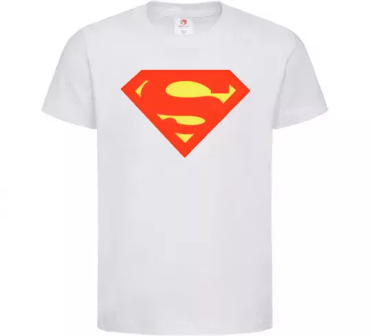 Дитяча футболка SUPERMAN Original Білий фото