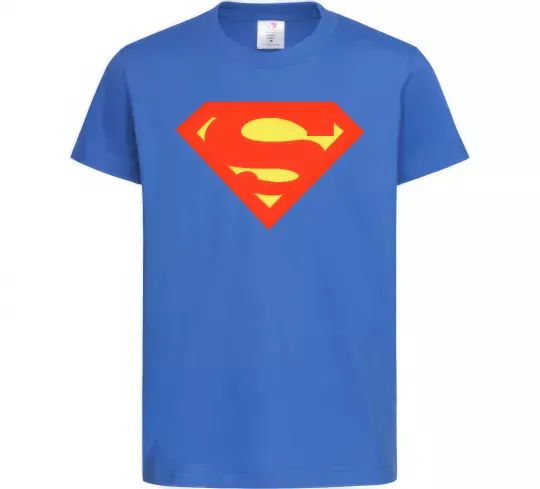 Дитяча футболка SUPERMAN Original Яскраво-синій фото