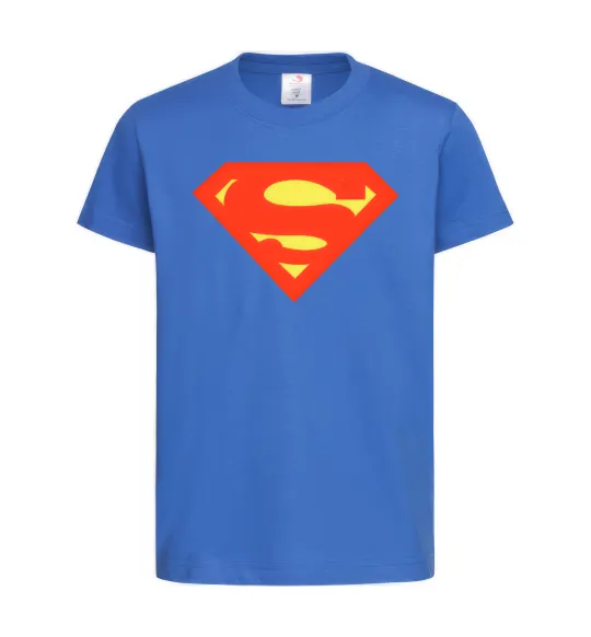 Дитяча футболка SUPERMAN Original Яскраво-синій фото
