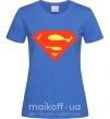 Жіноча футболка SUPERMAN Original Яскраво-синій фото