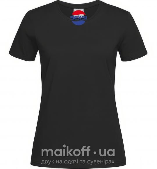 Жіноча футболка SEXSI Чорний фото