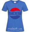 Жіноча футболка SEXSI Яскраво-синій фото