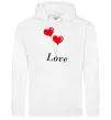 Чоловіча толстовка (худі) LOVE воздушные шарики Білий фото