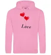 Жіноча толстовка (худі) LOVE воздушные шарики Рожевий фото