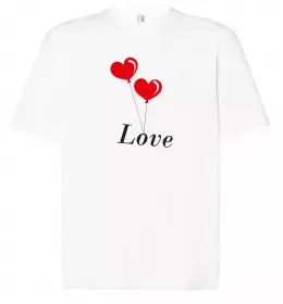 Футболка Оверсайз I love my crazy ukrainian girlfriend Белый фото