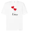 Футболка Оверсайз LOVE воздушные шарики Білий фото
