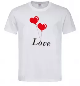 Мужская футболка Сердце пульс Белый фото