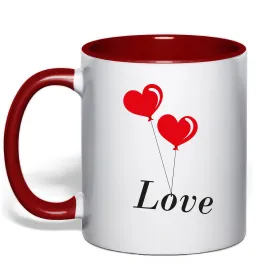 Чашка с цветной ручкой