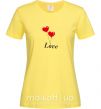 Женская футболка LOVE воздушные шарики Лимонный фото