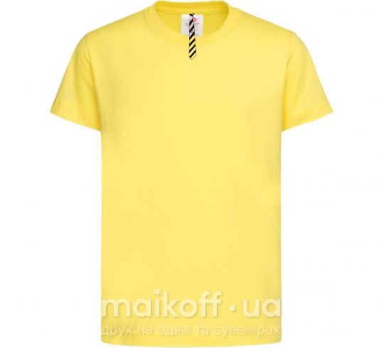 Детская футболка Галстук в полоску Лимонный фото