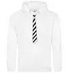 Чоловіча толстовка (худі) Краватка в полоску Білий фото