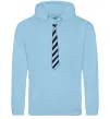 Мужская толстовка (худи) Краватка в полоску Голубой фото