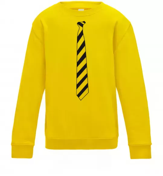 Детский Свитшот Краватка в полоску Солнечно желтый фото